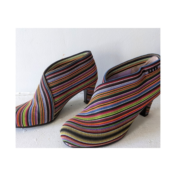 United Nude Shoes - United Nude Fold Mid Multi Color Ankle Bootie